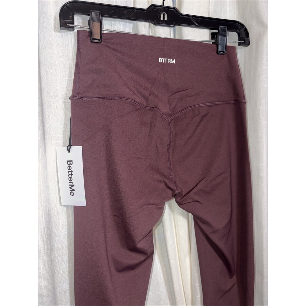 NWT Better Me Burgundy Size Medium 7/8 Leggings High Waisted Tummy Butt Shaping - Picture 7 of 8